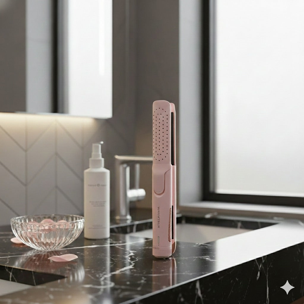 Dual-Purpose Cold Air Hair Straightener and Curling Iron