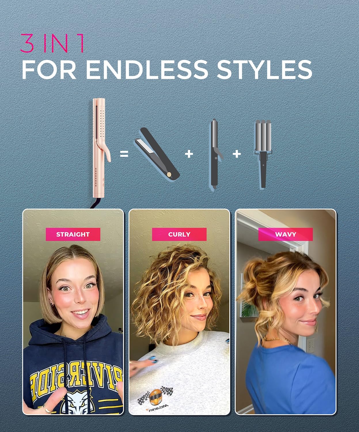 Versatile Shine 2-in-1 Styling Tool