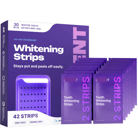 Purple whitening strips