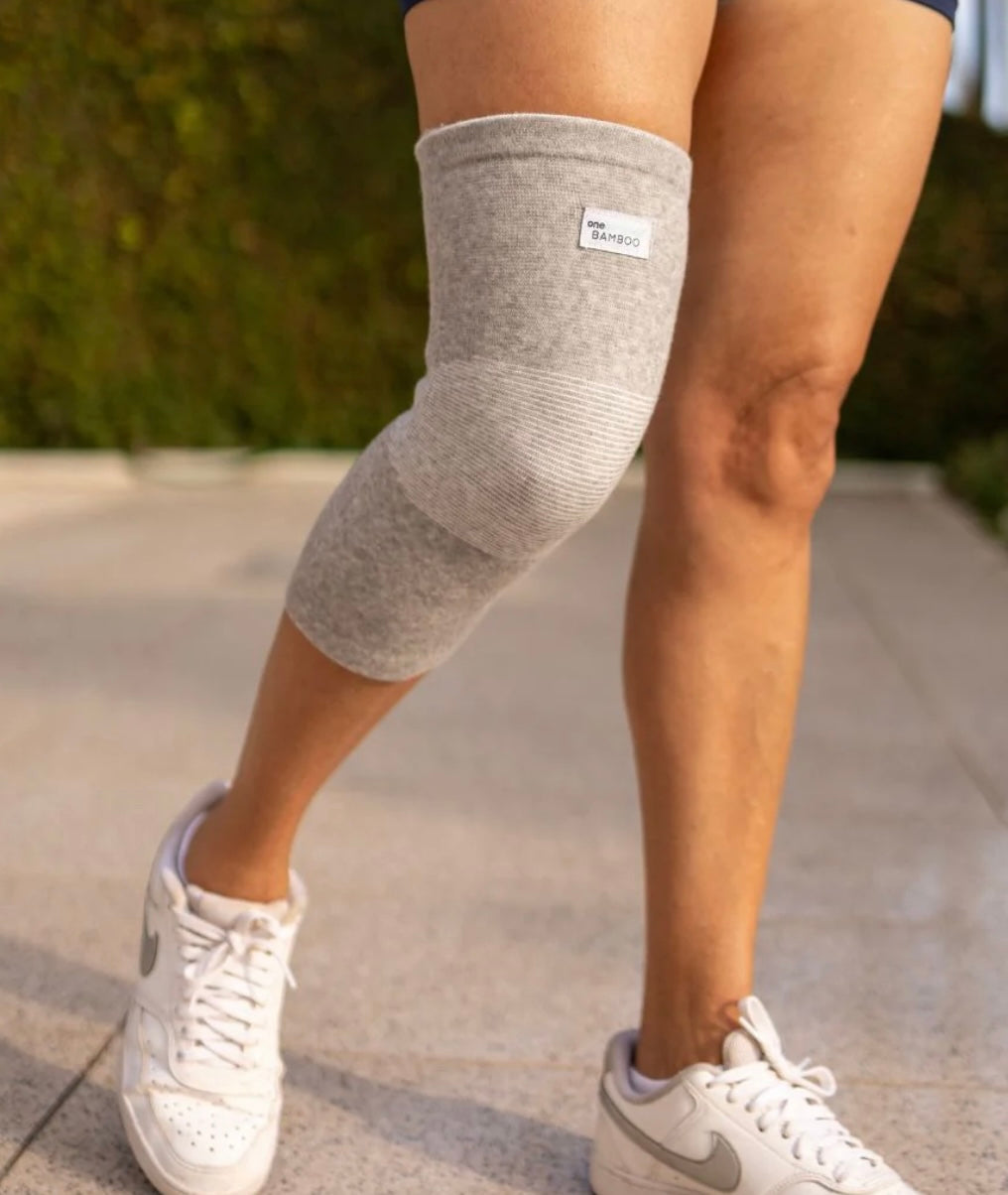 Bamboo charcoal knee warmer thin type