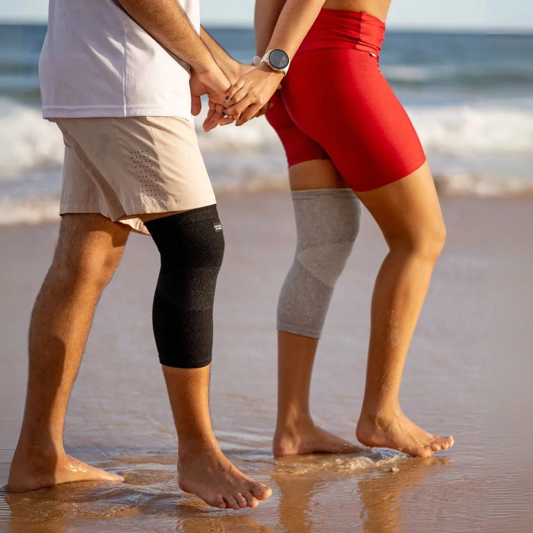 Bamboo charcoal knee warmer thin type