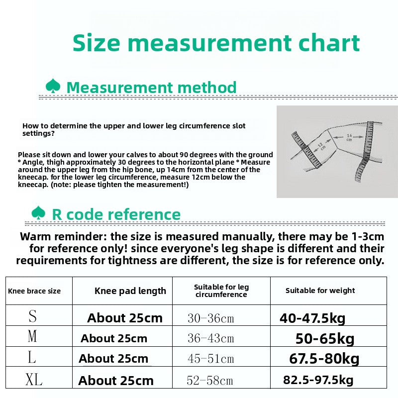 Bamboo charcoal knee warmer thin type