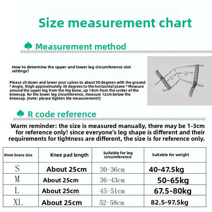 Bamboo charcoal knee warmer thin type